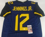 Gary Jennings Jr. Signed West Virginia Mountaineers Jersey (JSA COA) Colts W.R.