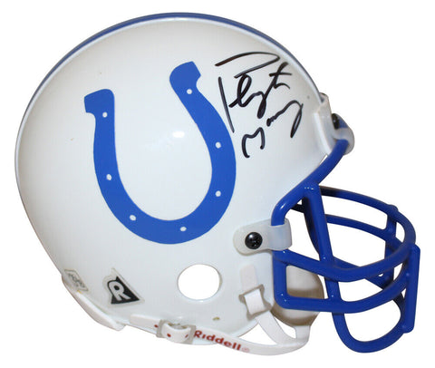 Peyton Manning Signed Indianapolis Colts Authentic Mini Helmet FAN 38954