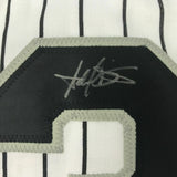 Autographed/Signed HAROLD BAINES Chicago Pinstripe Baseball Jersey Beckett COA