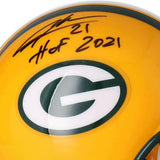 Charles Woodson Green Bay Packers Signed VSR4 Mini Helmet & "HOF 2021" Insc
