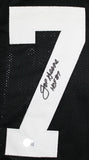 Joe Greene Autographed Black Pro Style STAT Jersey w/ HOF-Beckett W Hologram