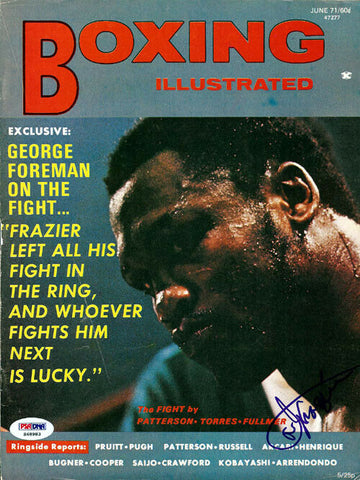 Joe Frazier Autographed Signed Boxing Illustrated Magazine Cover PSA/DNA #S48983