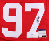 Joey Bosa Signed Ohio State Buckeyes Red Jersey (PSA COA) 2017 Pro Bowl Def.End