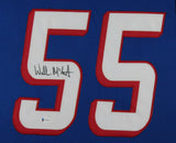WILLIE MCGINEST (Patriots throw TOWER) Signed Autograph Framed Jersey Beckett