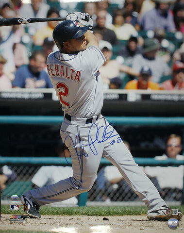 Jhonny Peralta Autographed/Signed Cleveland Indians 16x20 Photo Beckett 33451