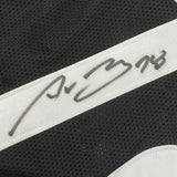 FRAMED Autographed/Signed ALEJANDRO VILLANUEVA 33x42 Pitt Black Jersey JSA COA
