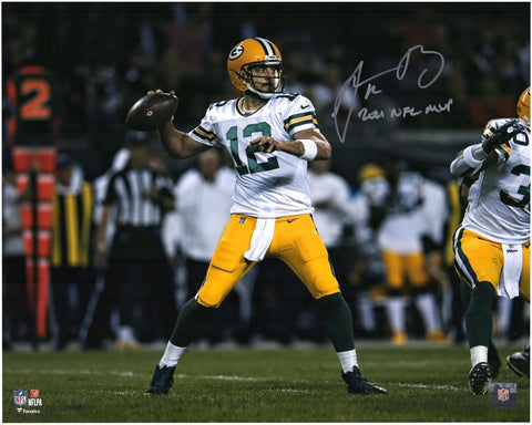 Aaron Rodgers Packers Signed 16x20 2021 NFL MVP Photo "21 NFL MVP"