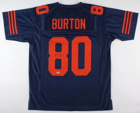 Trey Burton Signed Chicago Bears Color Rush Jersey (Beckett COA) Tight End