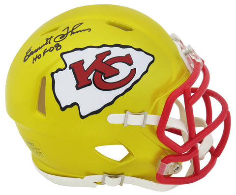Emmitt Thomas Signed KC Chiefs FLASH Riddell Speed Mini Helmet w/HOF'08 (SS COA)