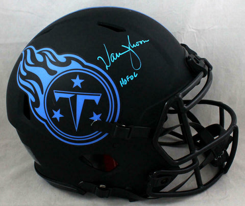Warren Moon Autographed Titans Eclipse Authentic Helmet w/HOF - Beckett W Auth