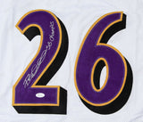 Rod Woodson Signed Baltimore Ravens White Jersey (JSA COA) H O F Defensive Back