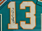 Dan Marino Signed Miami Dolphins 35"x43" Framed Jersey (JSA) 1984 NFL MVP Q.B.