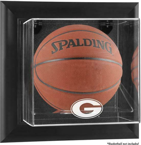 Georgia Bulldogs Black Framed Wall-Mountable Basketball Display Case - Fanatics