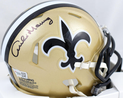 Archie Manning Signed New Orleans Saints 76-99 Speed Mini Helmet-Fanatics *Black