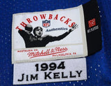 FRMD Jim Kelly Buffalo Bills Signed Blue Mitchell & Ness 1994 Authentic Jersey