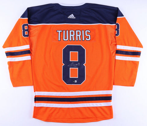 Kyle Turris Signed Edmonton Oilers on Ice Adidas Style Jersey (Beckett) Center