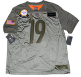 JUJU SMITH-SCHUSTER SIGNED PITTSBURGH STEELERS #19 SALUTE TO SERVICE NIKE JERSEY