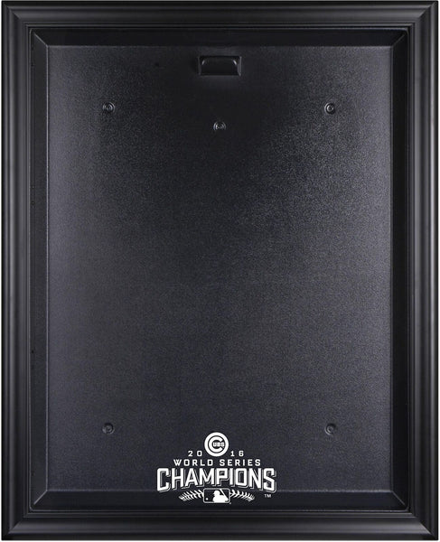 Chicago Cubs 2016 WS Champs Black Logo Jersey Display Case