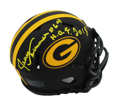 Jerry Kramer Signed Green Bay Packers Speed Eclipse NFL Mini Helmet w- "HOF 2018