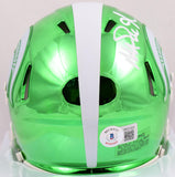 Magic Johnson Signed Michigan State Chrome Speed Mini Helmet-Beckett W Hologram