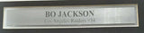 OAKLAND RAIDERS BO JACKSON AUTOGRAPHED SIGNED FRAMED WHITE JERSEY BECKETT 191190