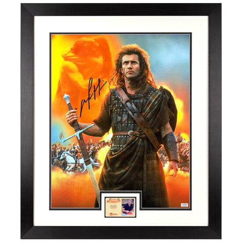 Mel Gibson Autographed 1995 Braveheart 16x20 Framed Photo