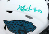 Laviska Shenault Autographed Jaguars Lunar Speed Mini Helmet-Beckett W Hologram
