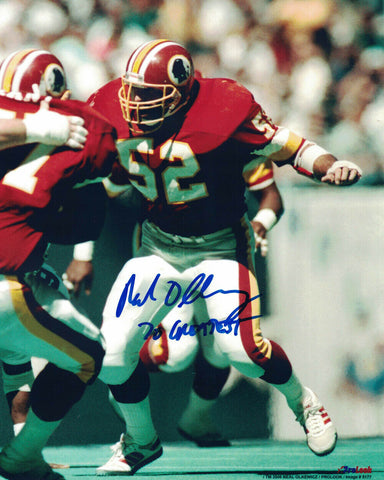 Neal Olkewicz Autographed Washington Redskins 8x10 Photo 70 Greatest 27901