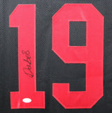 DEEBO SAMUEL (49ers black SKYLINE) Signed Autographed Framed Jersey JSA