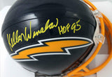Kellen Winslow Signed LA Chargers 74-87 TB Mini Helmet w/HOF - Beckett W Auth