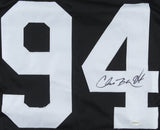 Chad Brown Signed Pittsburgh Steelers Jersey (TSE Hologram) 3xPro Bowl Linebackr