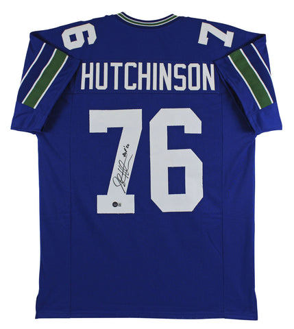 Steve Hutchinson "HOF 2020" Authentic Signed Blue Pro Style Jersey BAS