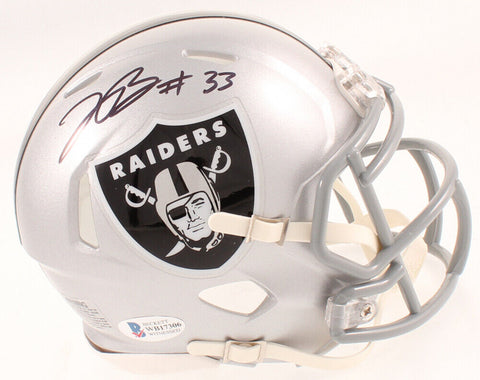 Lynn Bowden Jr. Signed Las Vegas Raiders Speed Mini-Helmet (Beckett COA)