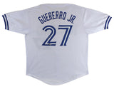 Vladimir Guerrero Jr. Authentic Signed White Pro Style Jersey BAS Witnessed