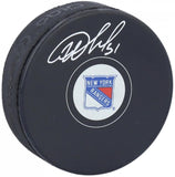 IGOR SHESTERKIN Autographed New York Rangers Hockey Puck FANATICS