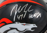 John Lynch Autographed Denver Broncos Mini Helmet w/HOF-Beckett W Holo *Silver