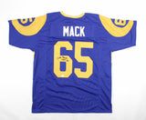 Tom Mack Signed Los Angeles Rams Jersey Inscribed "HOF 99" (Schwartz Sports COA)