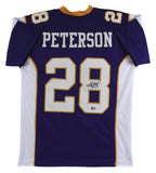 Adrian Peterson Authentic Signed Purple Pro Style Jersey Autographed BAS Witness