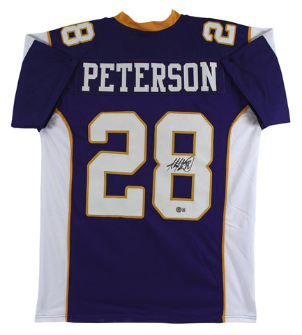 Adrian Peterson Authentic Signed Purple Pro Style Jersey Autographed BAS Witness