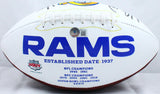 Kurt Warner Autographed St. Louis Rams Logo Football w/HOF-Beckett W Hologram