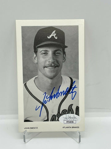 John Smoltz Signed Autographed 3x5 Photo Atlanta Braves JSA