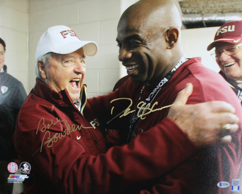 Deion Sanders & Bobby Bowden Signed Florida State 16x20 Photo BAS 25715 PF