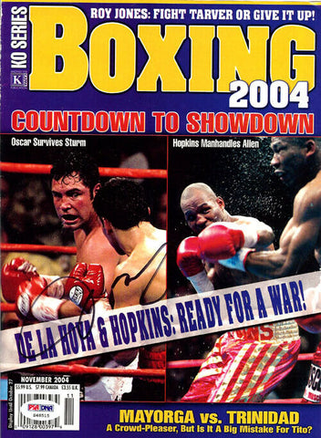 Oscar De La Hoya Autographed Signed Boxing 2004 Magazine Cover PSA/DNA #S48515