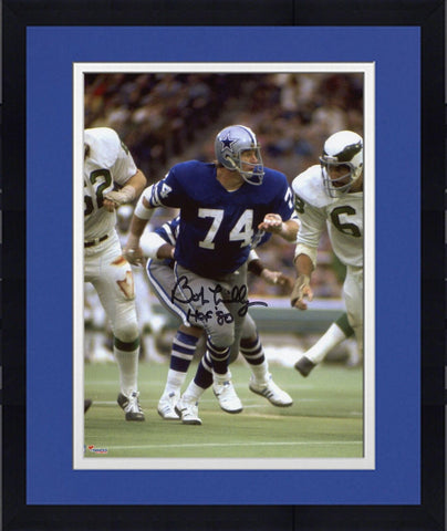 FRMD Bob Lilly Dallas Cowboys Signed 8'' x 10'' Action Photo with "HOF 80" Insc