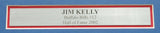 BUFFALO BILLS JIM KELLY AUTOGRAPHED FRAMED WHITE JERSEY BECKETT WITNESS 210984