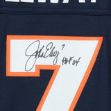 John Elway Broncos Signed Mitchell & Ness Navy Jersey w/"HOF 04" Insc