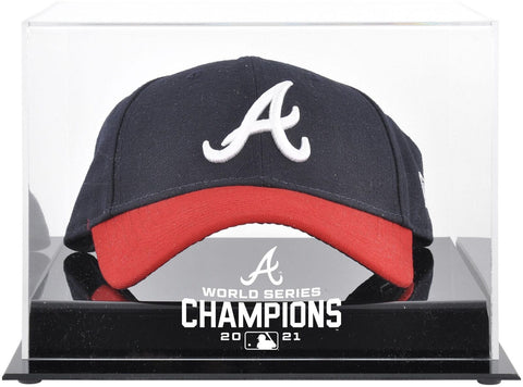 Atlanta Braves 2021 WS Champs Acrylic Logo Cap Display Case