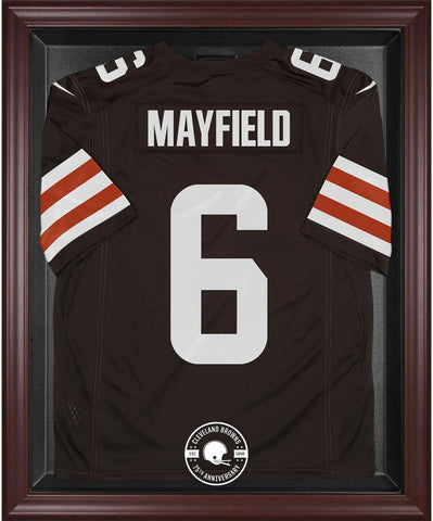 Cleveland Browns Mahogany FRMD 75th Anniversary Season Logo Jersey Display Case