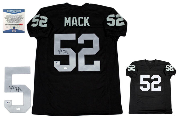 Khalil Mack Autographed SIGNED Jersey - Beckett Authentic - Black