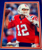 Tom Brady Signed 32x41 Patriots tFramed Jersey Display w/LED Lights TriStar Holo